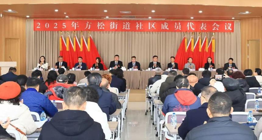 坚定信心、挺膺担当！2025年方松街道社区成员代表会议顺利召开