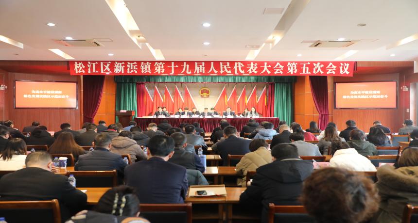 新航娱乐区新浜镇第十九届人民代表大会第五次会议胜利召开
